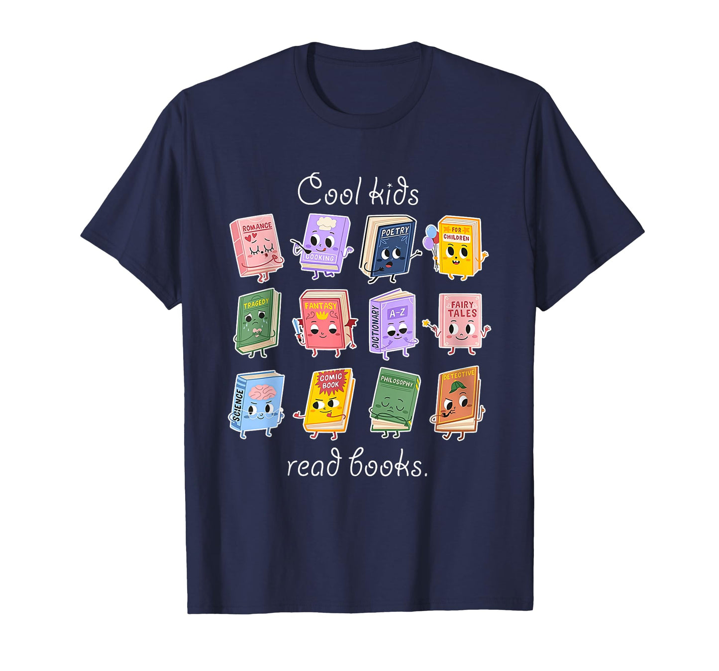 Cool Kids Read Books School Librarian Reading Teacher T-Shirt