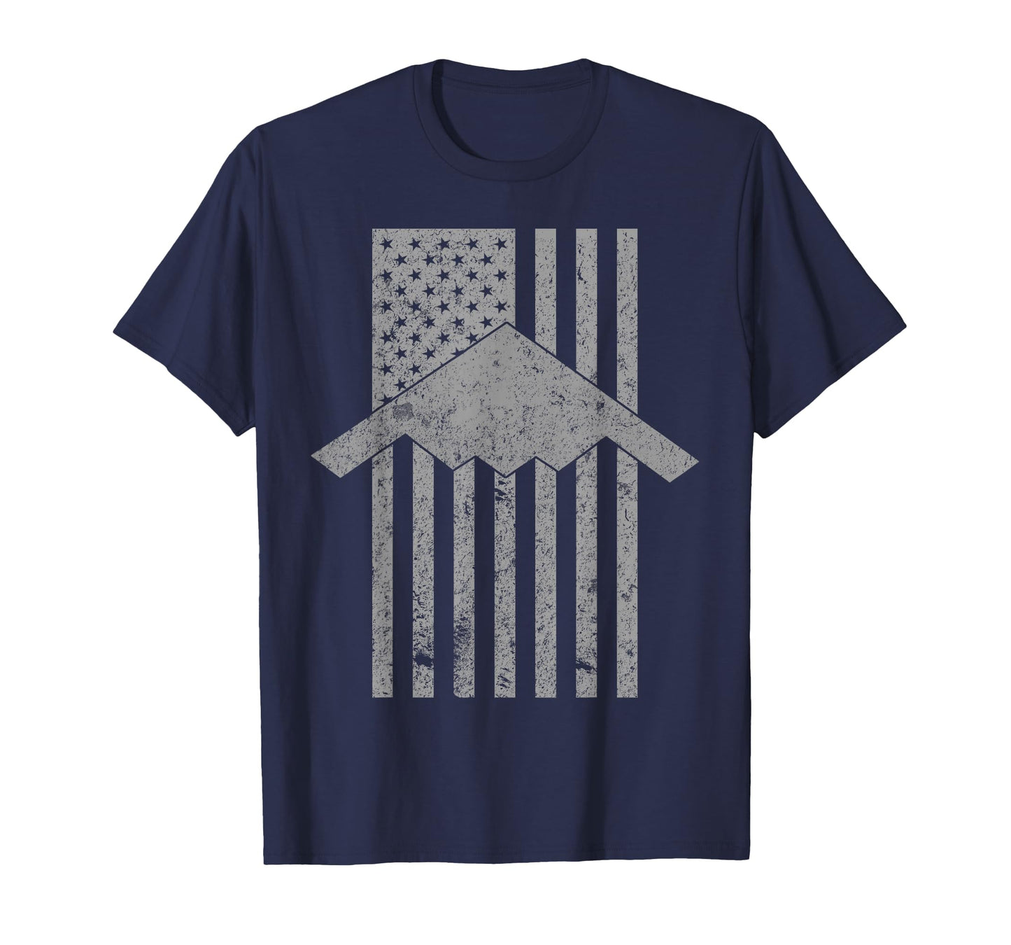 B-2 Spirit Stealth Bomber Patriotic Vintage Flag T-Shirt T-Shirt