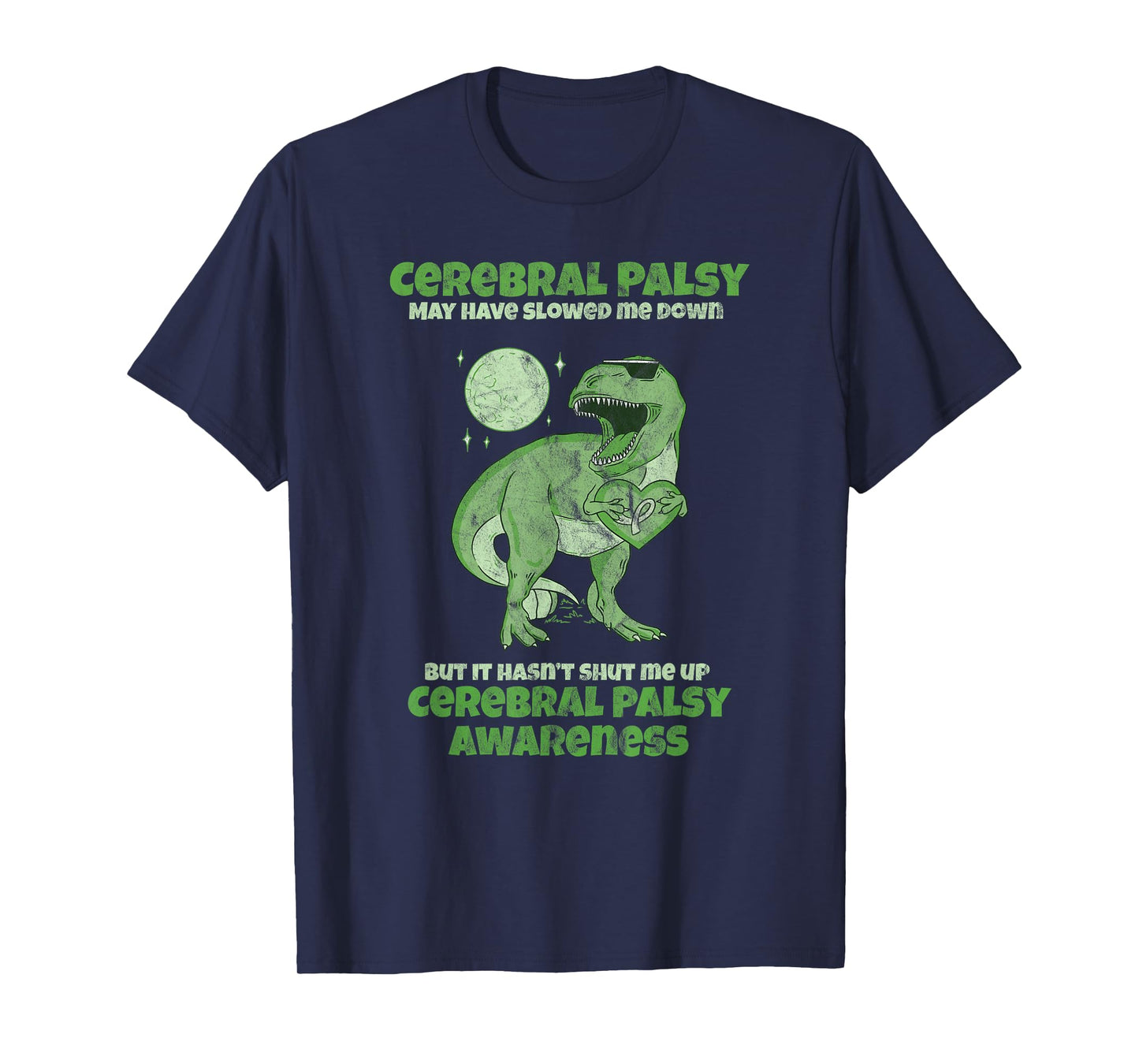 CP Brain Damage Cute Dinosaur Kids Cerebral Palsy Awareness T-Shirt