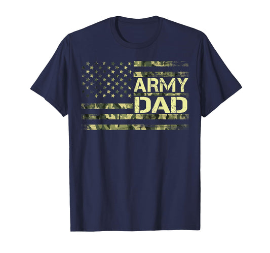 Army Dad Tee USA Flag Father's Day 2022 T-Shirt for Men