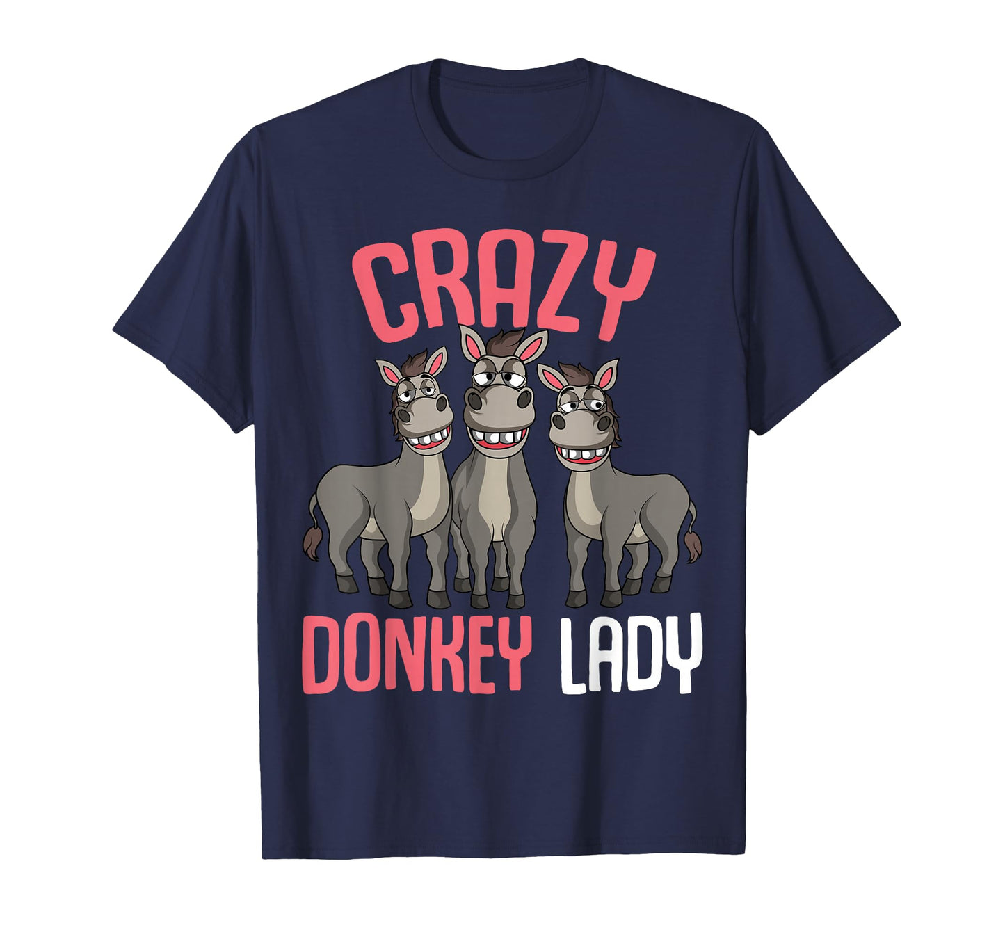 Crazy Donkey Lady Donkey Lover Women T-Shirt