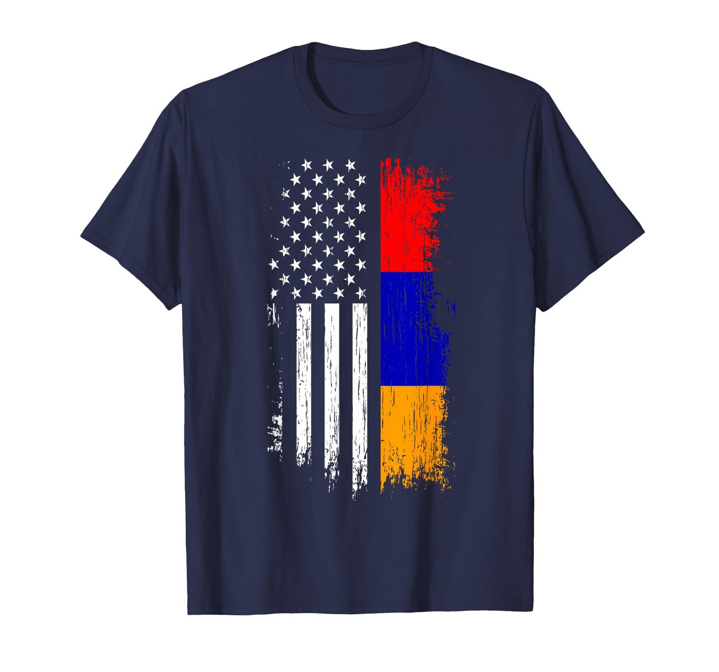 Armenian American Flag T Shirt - Pride Armenia USA Tees T-Shirt