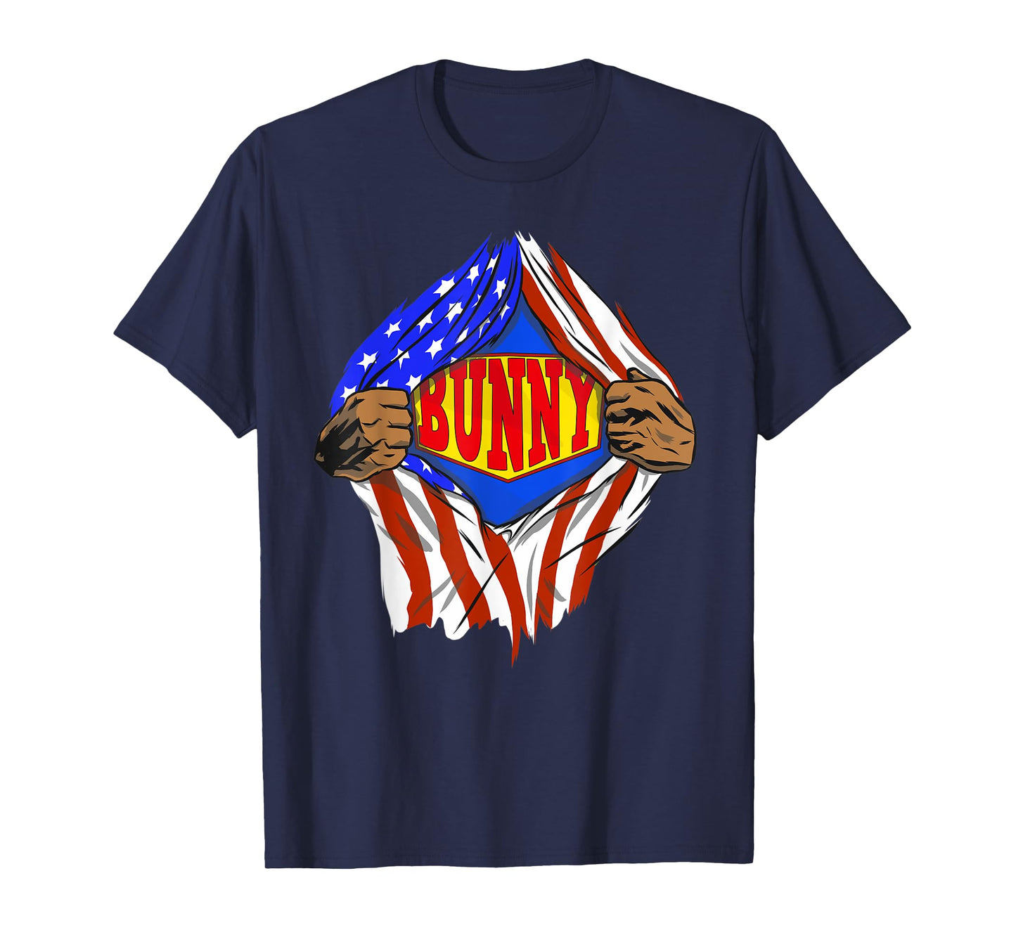 Funny Super Bunny Hero Family T-Shirt