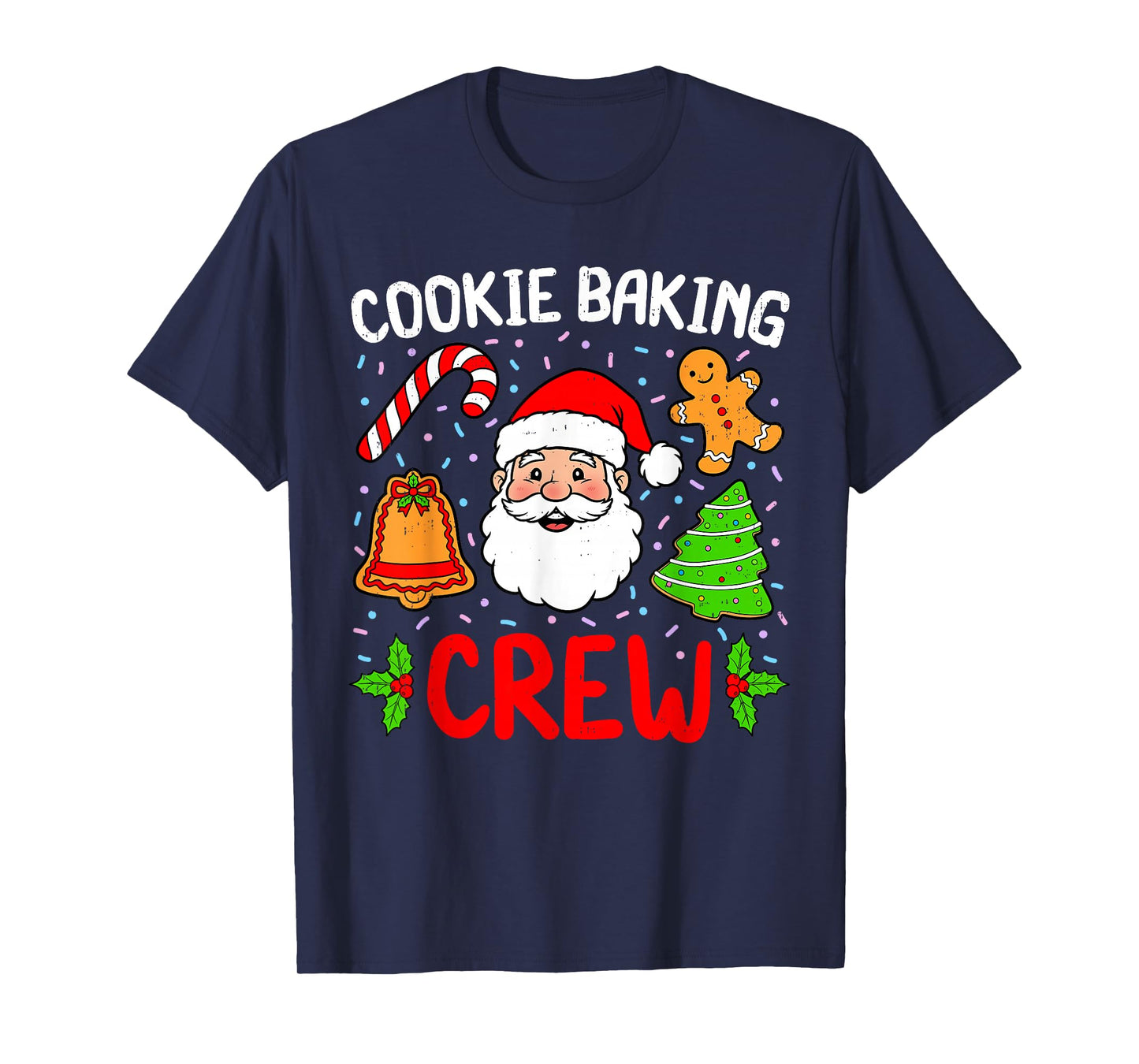 Cookie Baking Crew Christmas Gingerbread Holiday Matching T-Shirt