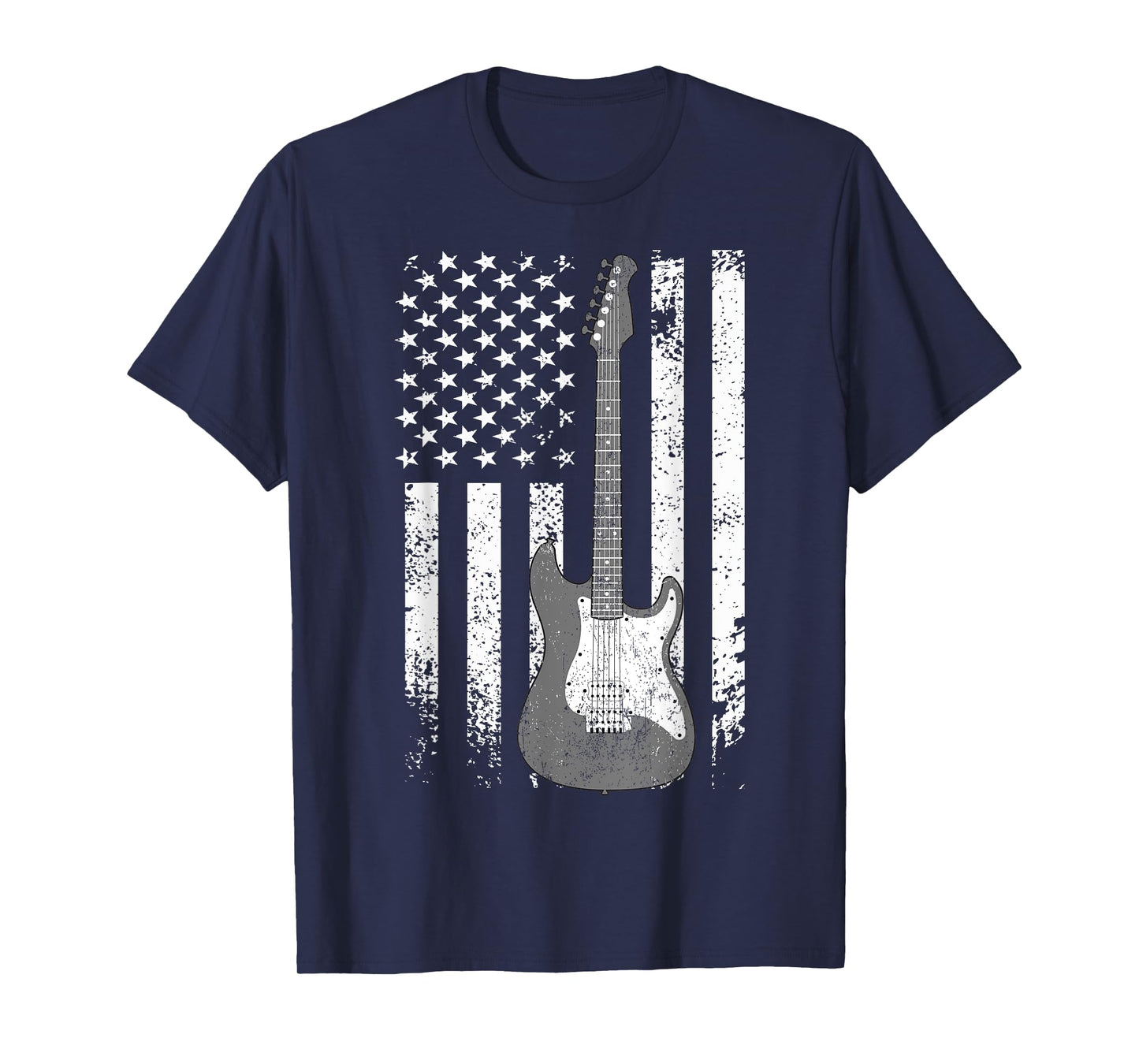 Bassist - USA American Flag Bass Guitar Player Musician T-Shirt