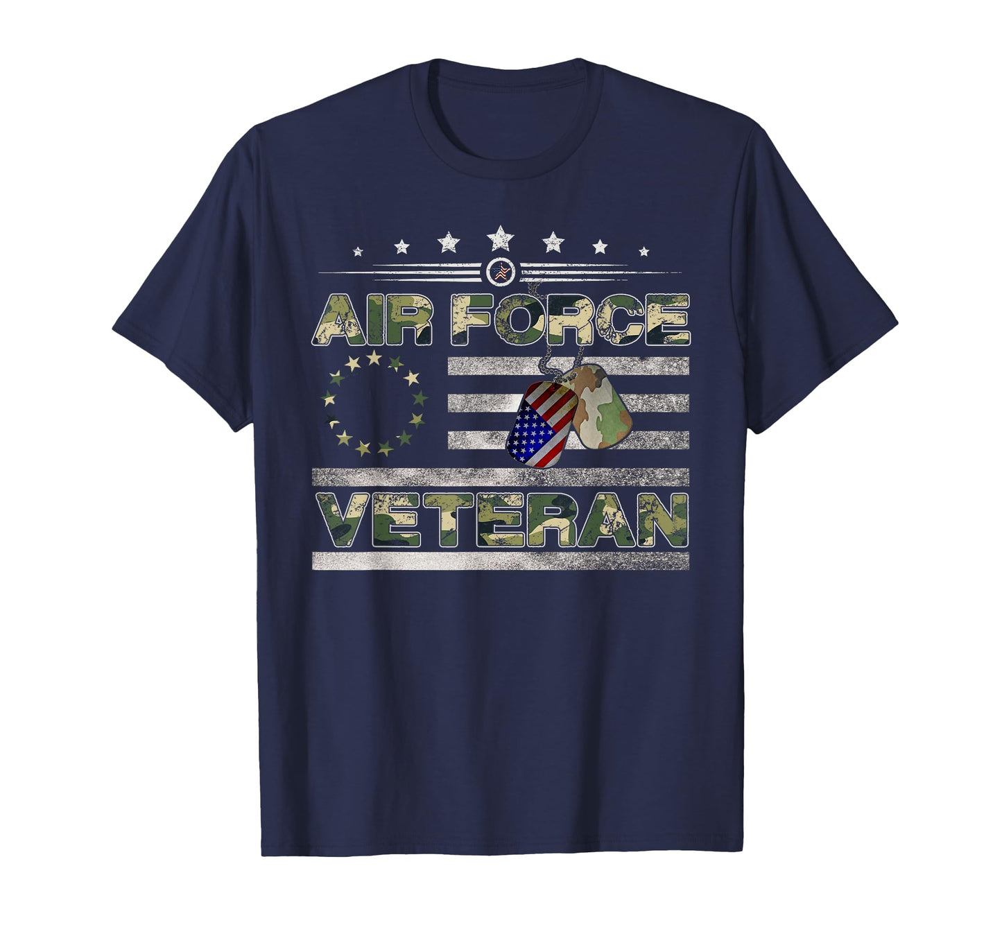 Us Air Force Veteran Shirt American Betsy Ross Camo Flag T-Shirt