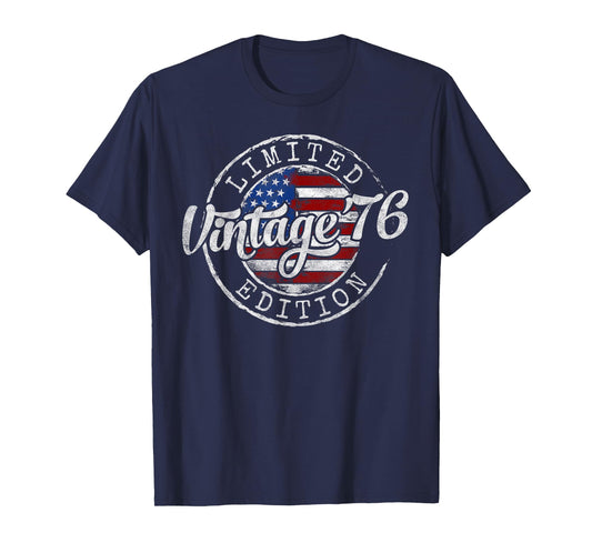 Vintage 1976 49th Birthday Gifts for Men Women 49 Year Old T-Shirt