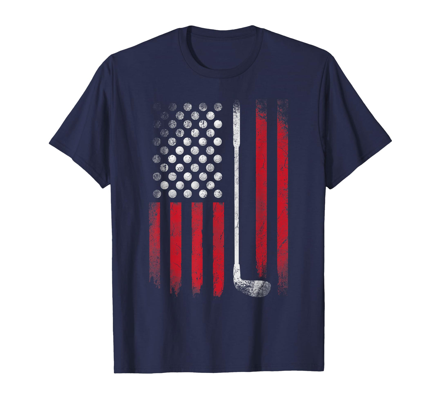 Funny American Flag Golf for Golfer T-Shirt