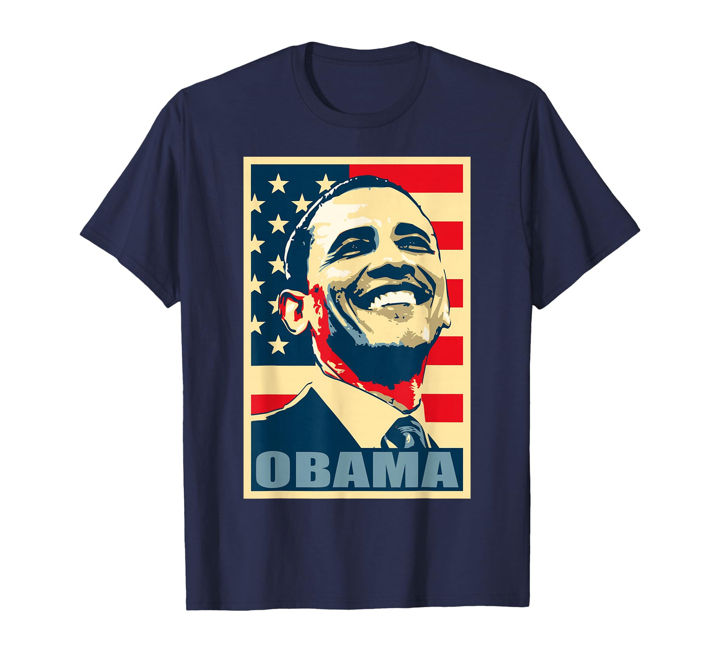 Barack Obama President 44 American Flag Happy Democrat T-Shirt