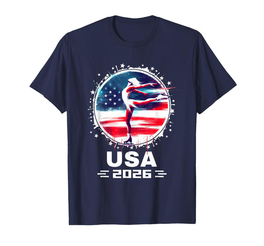 USA Team 2026 Figure Skating Shirt American Figure Skating T-Shirt
