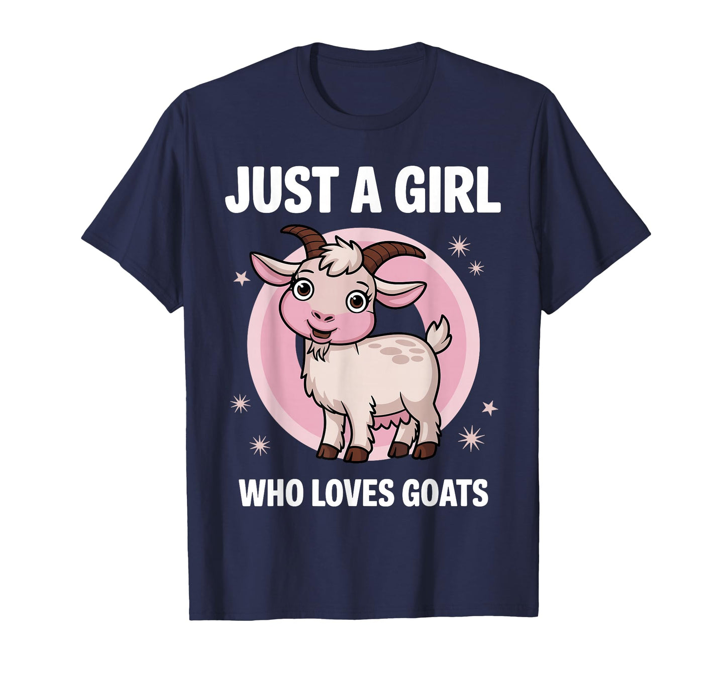 Cute Goat Art for Girls Women Kids Goat Farmer Goat Lovers T-Shirt