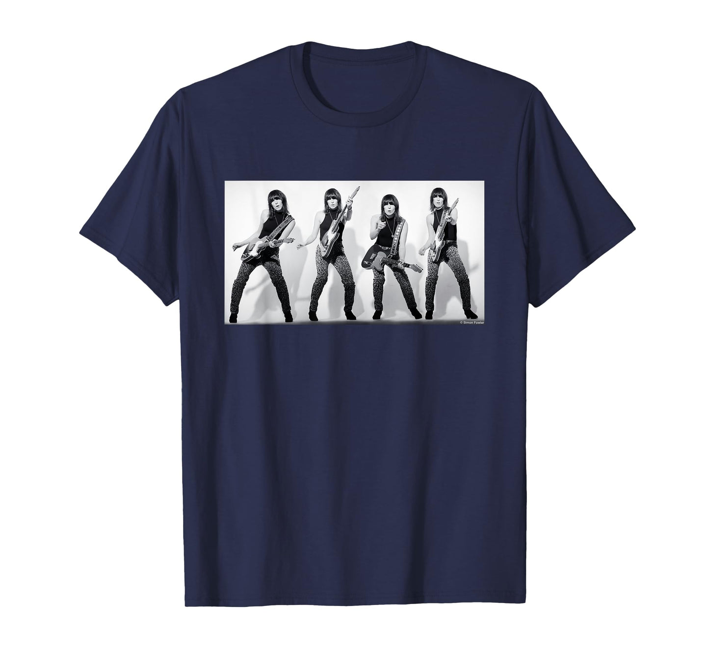Chrissie Hynde Pretenders Quad By Simon Fowler T-Shirt