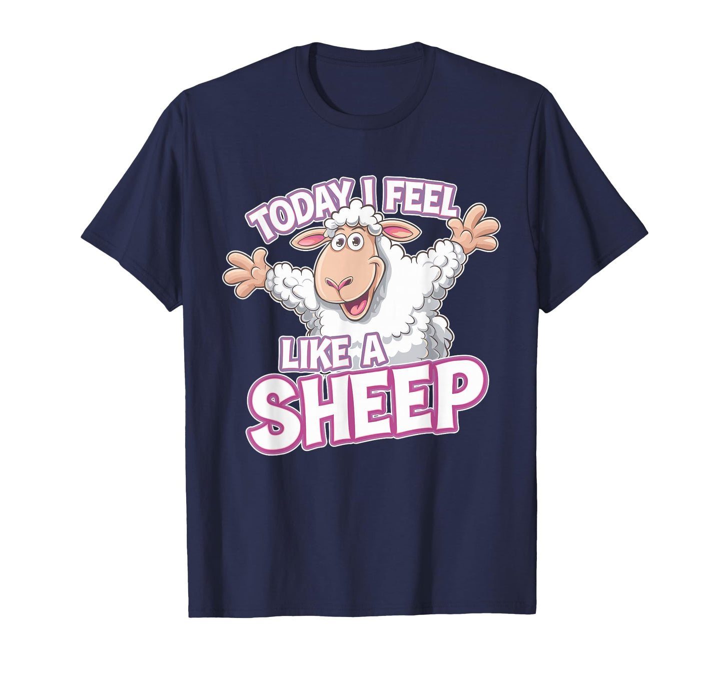 Childrens Today I feel like a Sheep Funny Farm Animal Humor T-Shirt