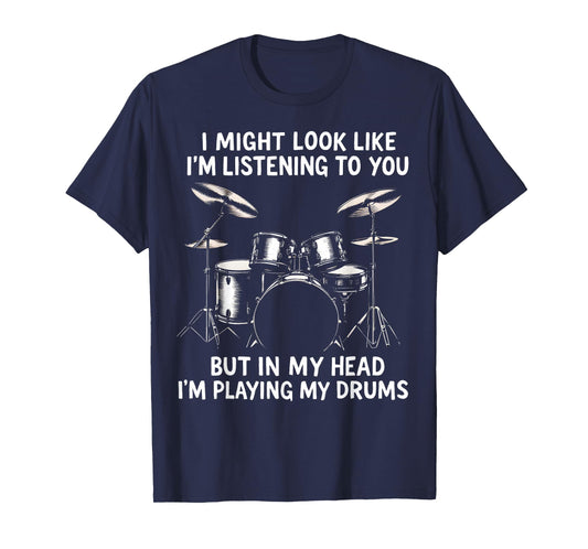 Funny Drum Design Music Lover Drummer T-Shirt