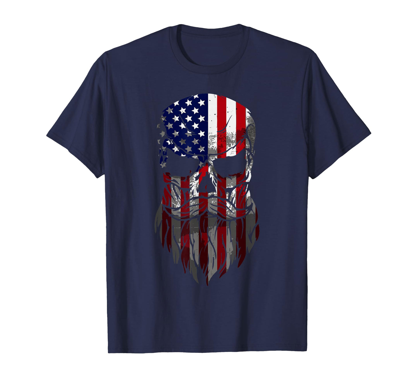 American Beard Skull Men's T-Shirt T-Shirt