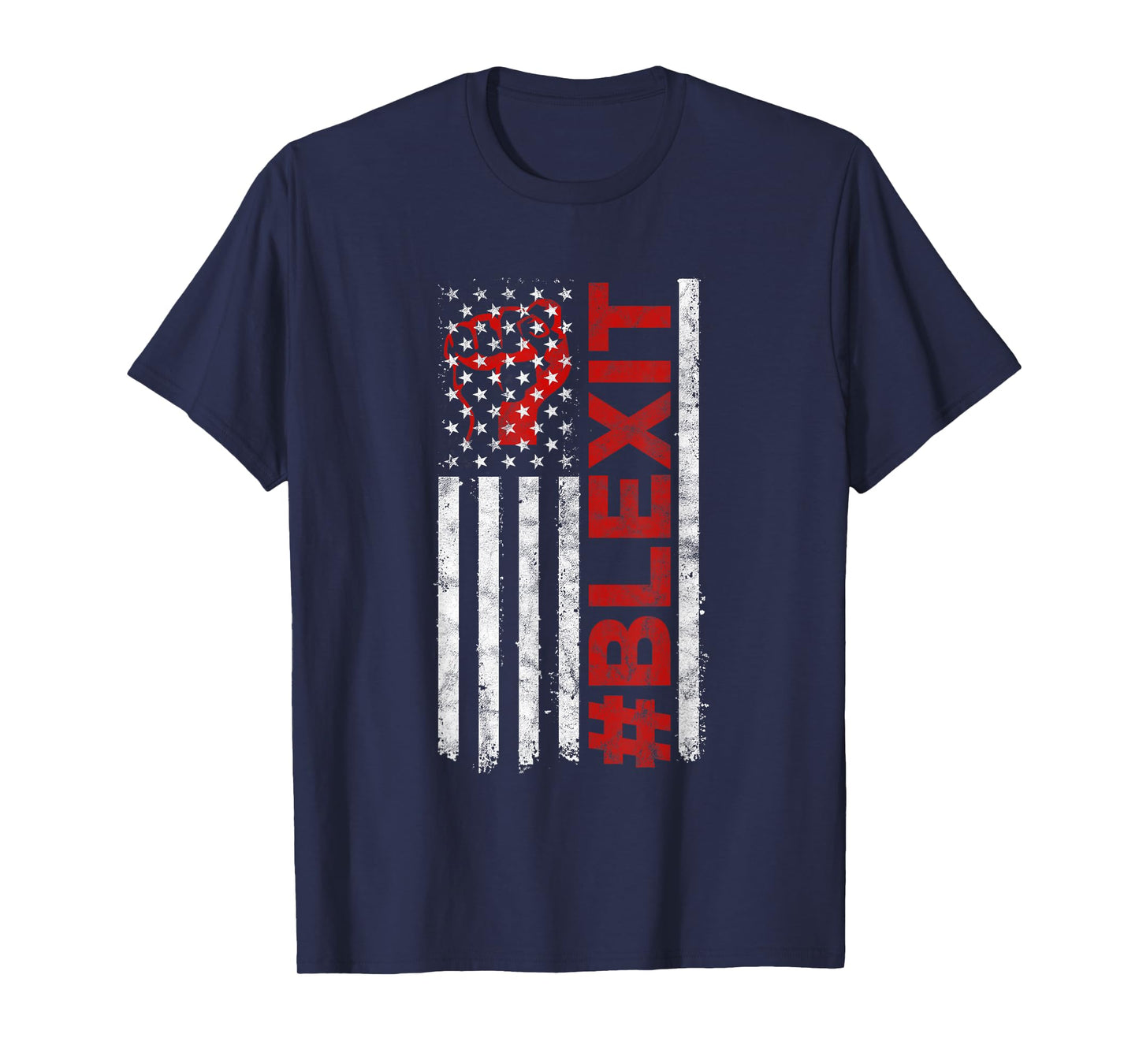 Blexit Black Exit flag tee