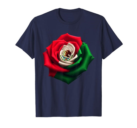 Mexico Gift Rose Tijuana Mexican Hispanic Pride Poncho T-Shirt