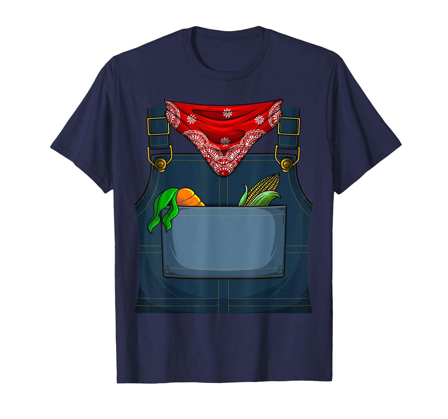 Cute Farmer Costume Halloween | Funny Simple Farming Gift T-Shirt