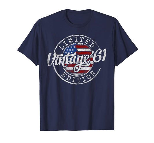 Vintage 1961 64th Birthday Gifts for Men Women 64 Year Old T-Shirt