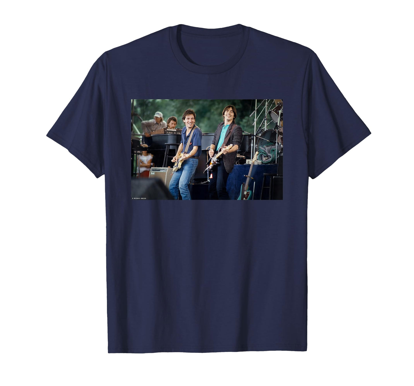 Bruce Springstein Live with Jackson Browne by Michael Grecco T-Shirt