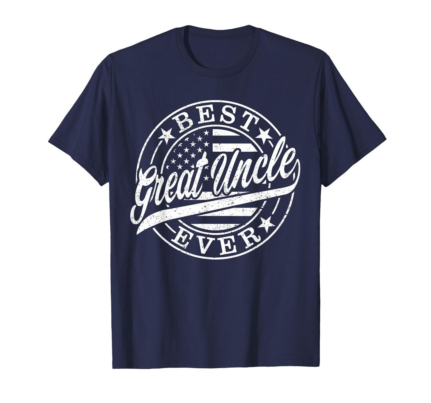 Best Great Uncle Ever Father's Day American US Flag T-Shirt