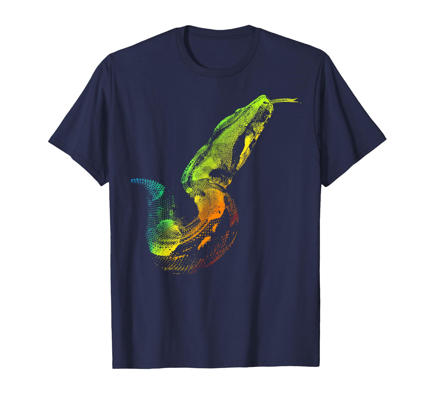 BOA CONSTRICTOR Colorful Rainbow Retro T-shirt T-Shirt