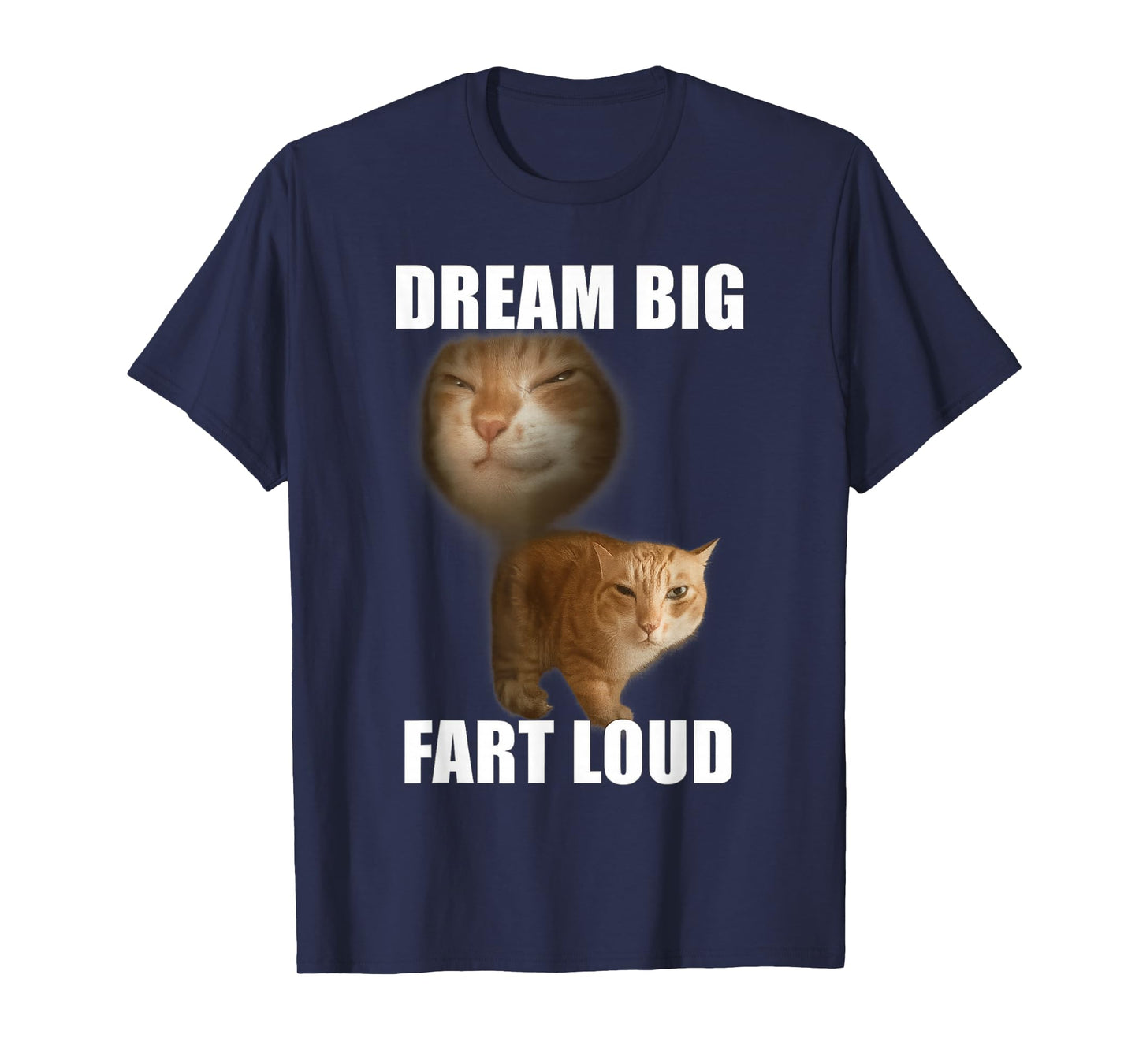 Dream big fart loud funny cat meme T-Shirt