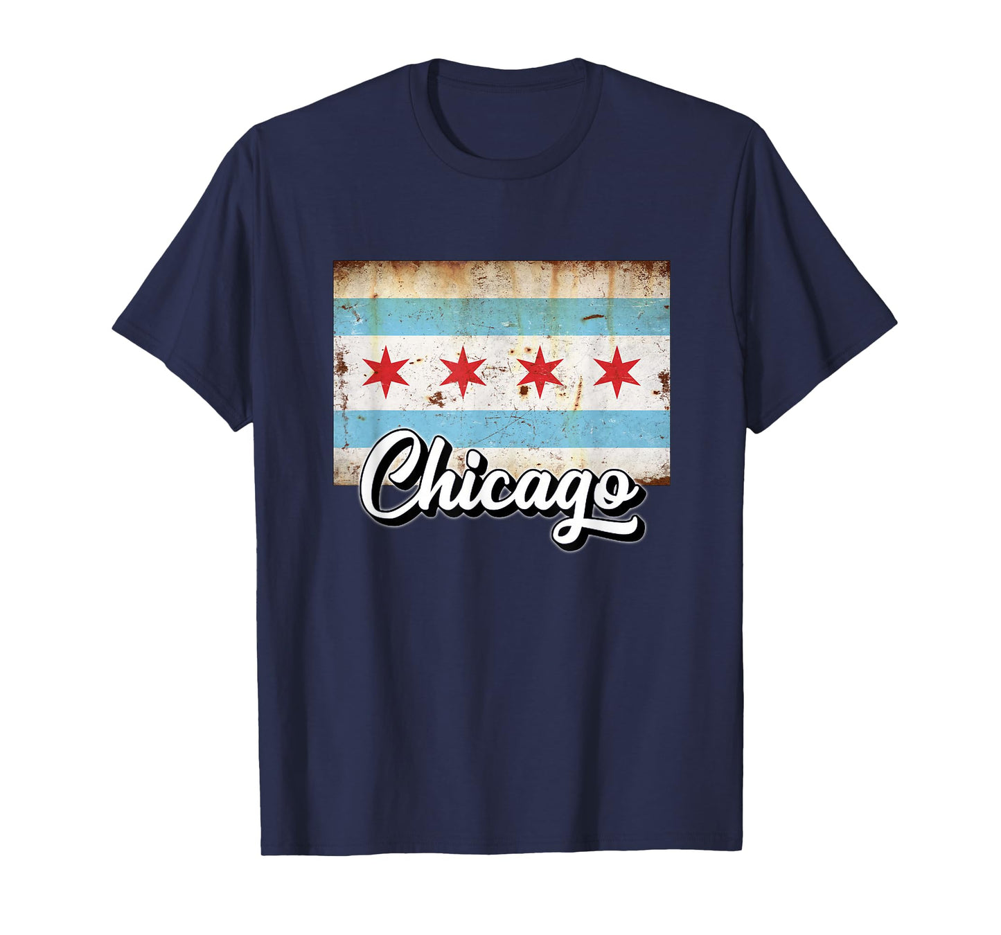 Chicago Flag Tshirt, Chicago maps, Chicago Tshirts for Women T-Shirt