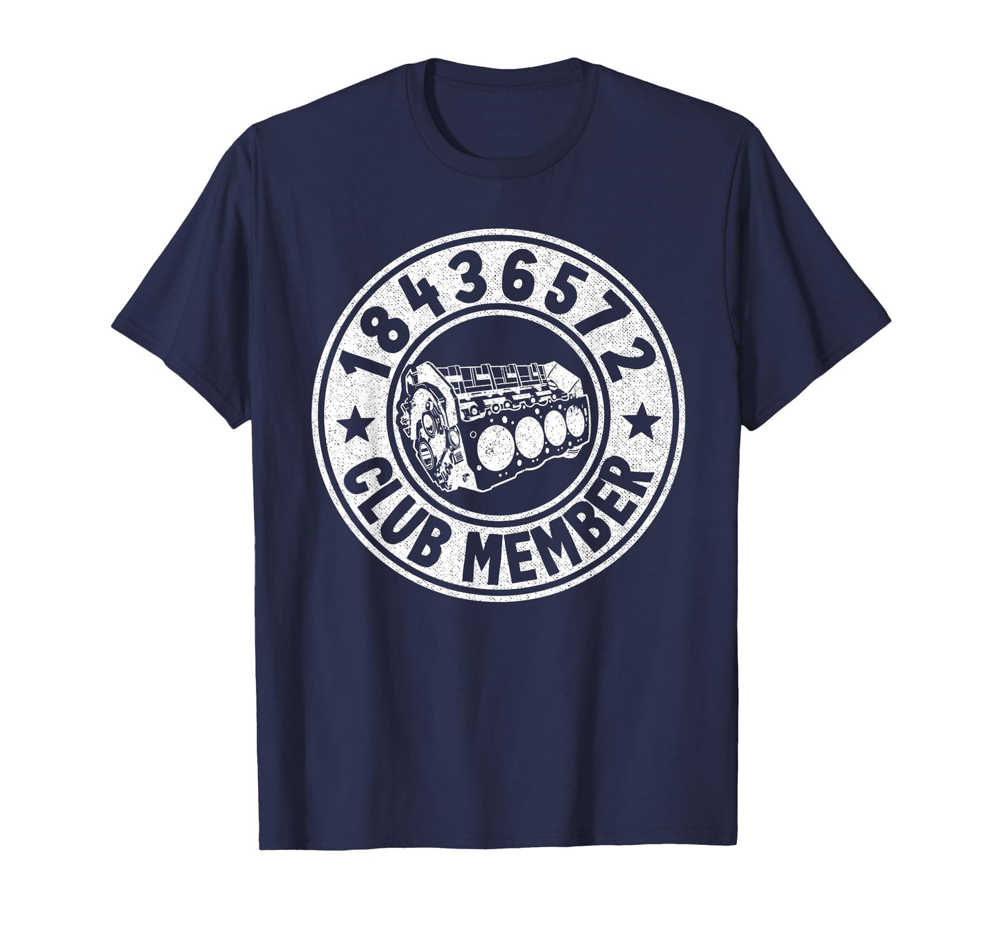 18436572 Club Member Firing Order Big Block Car Guy Garage T-Shirt