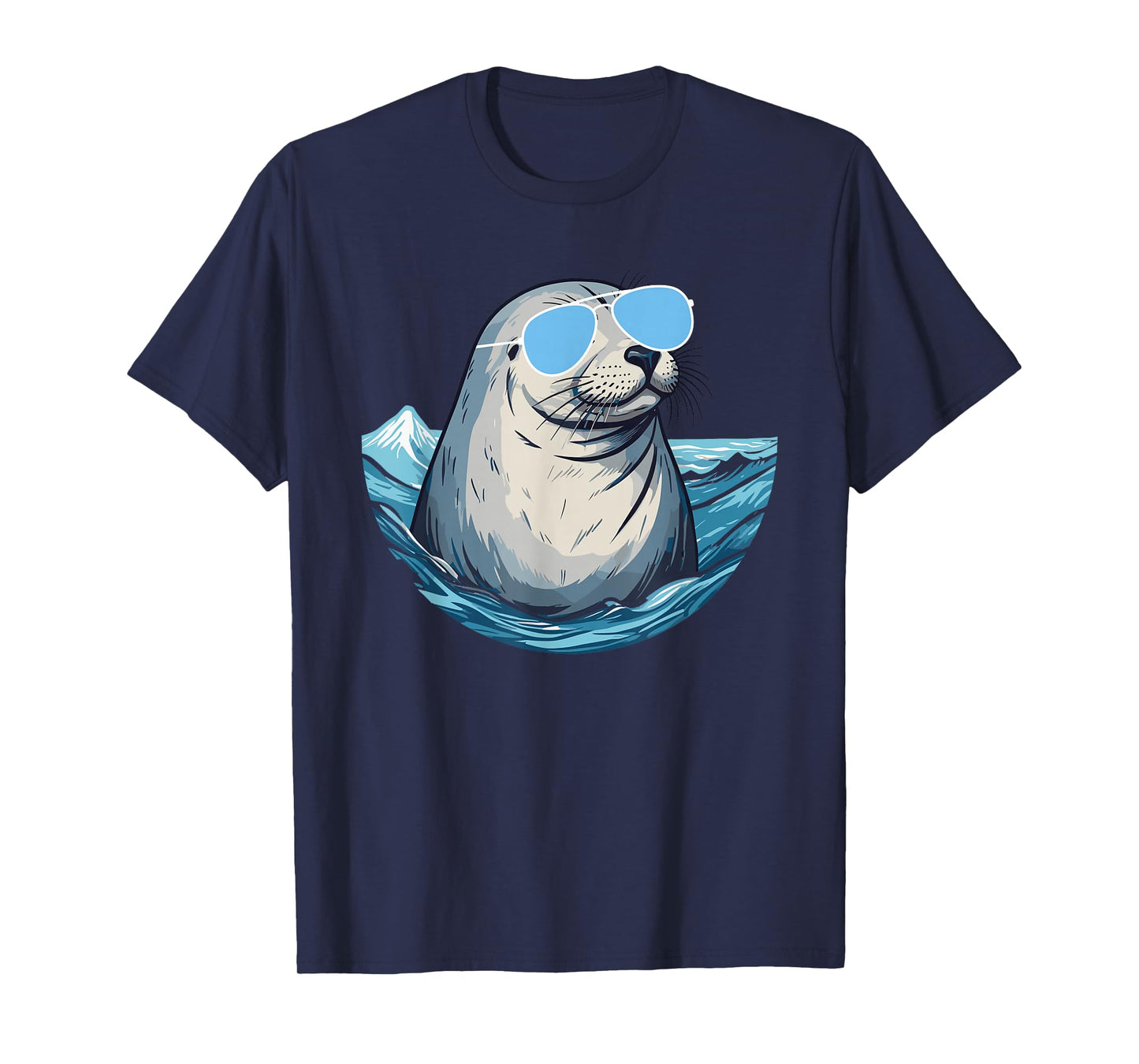Seal With Sunglasses Cool Sea Lion Ocean Animal T-Shirt
