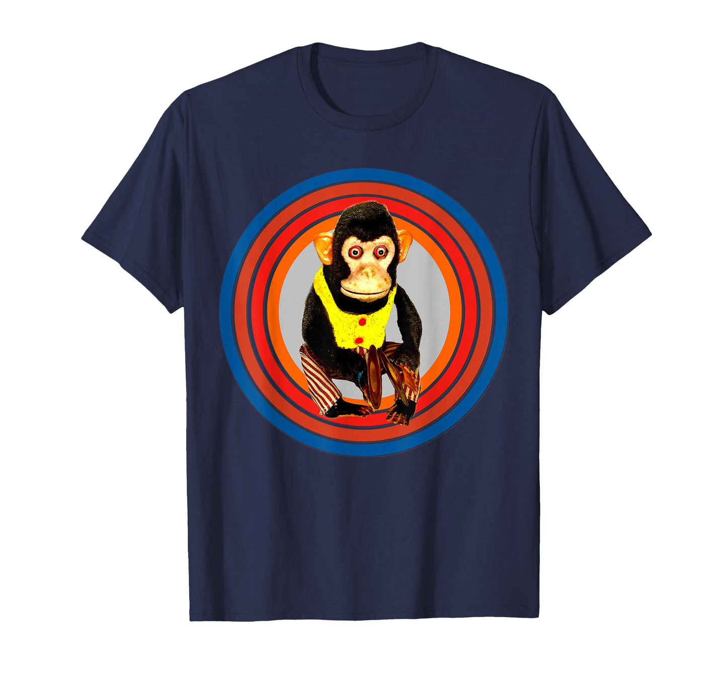 Cymbal Chimp Toy, Jolly Monkey With Cymbals Vintage Retro T-Shirt