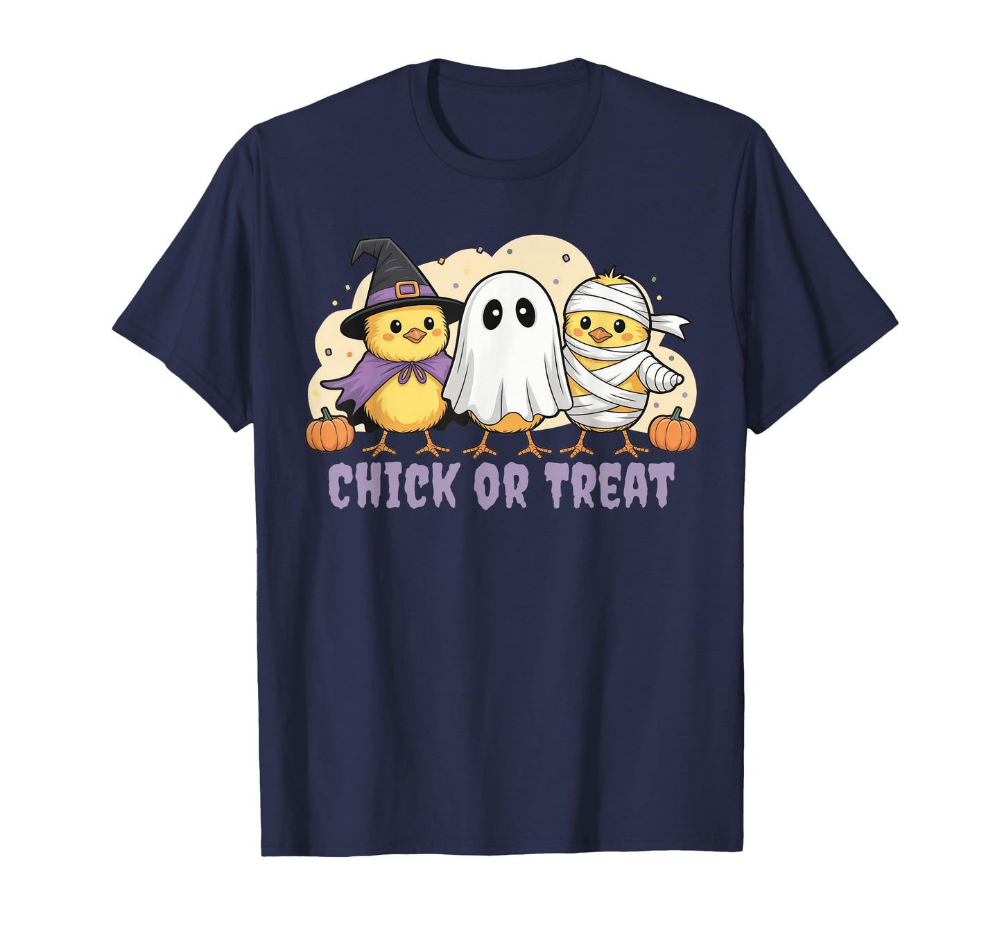 Chick Or Treat Chicken Witch Halloween Costume Men Women Kid T-Shirt