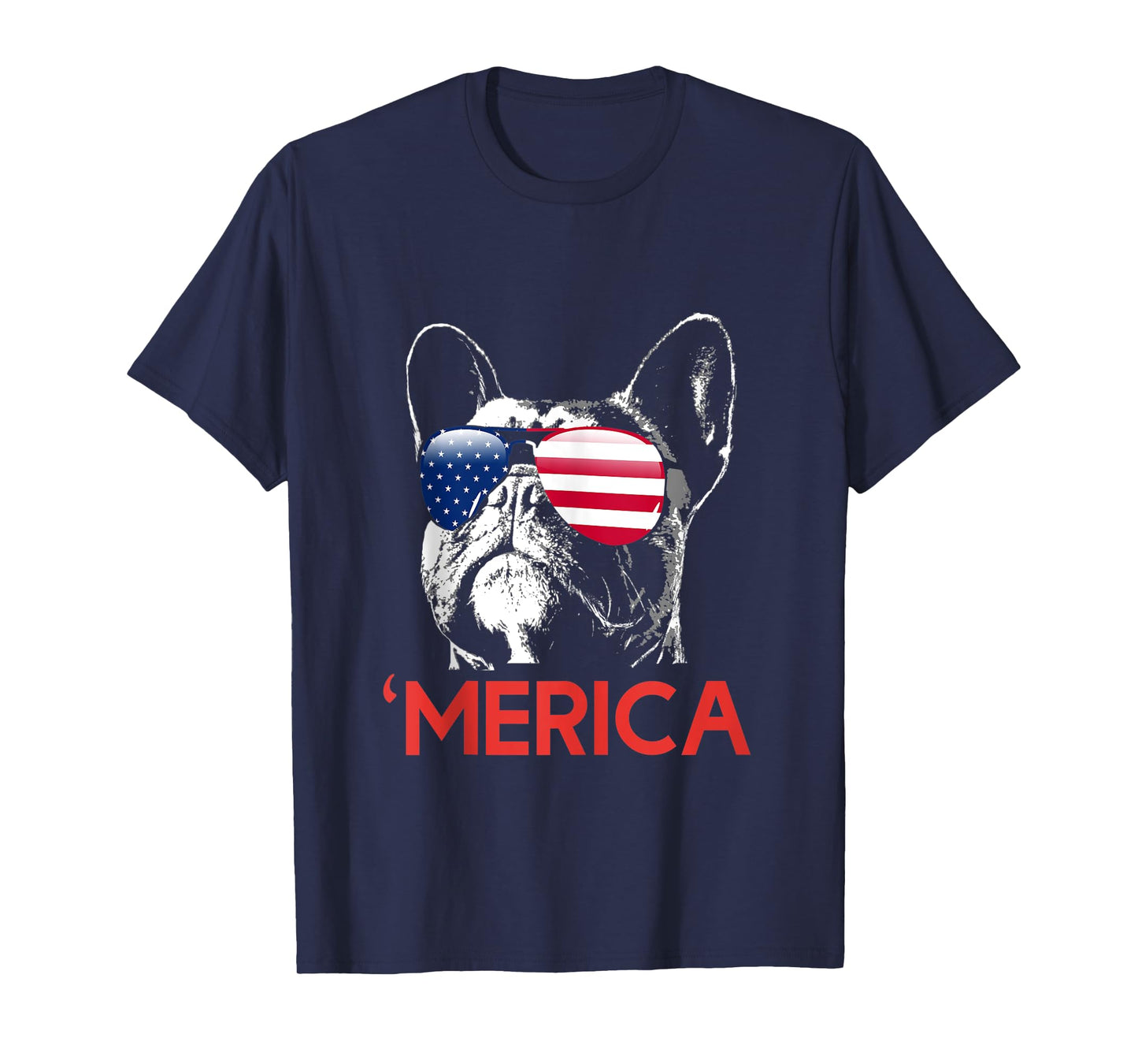 Merica French Bulldog American Flag 4th of July Frenchie Tank Top