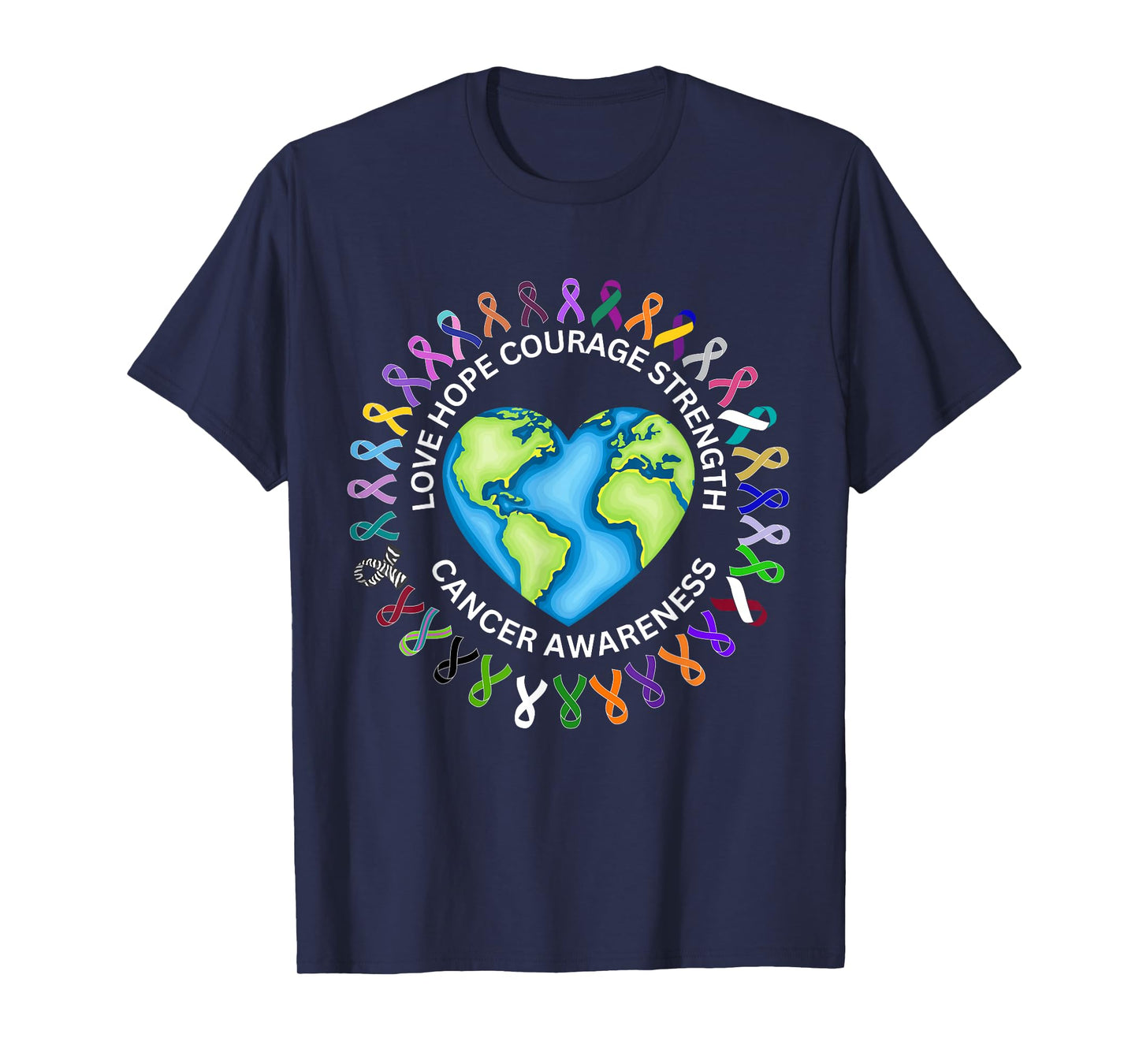 All Cancer Matters Survivors Awareness Fight Ribbon Support T-Shirt