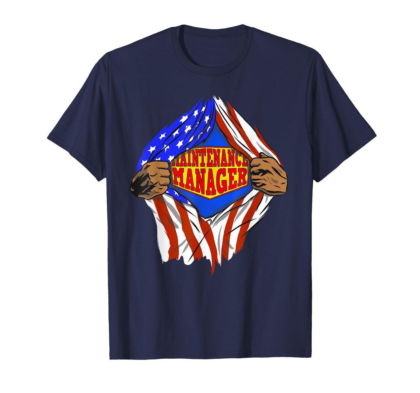Funny Super Maintenance Manager Hero Job T-Shirt