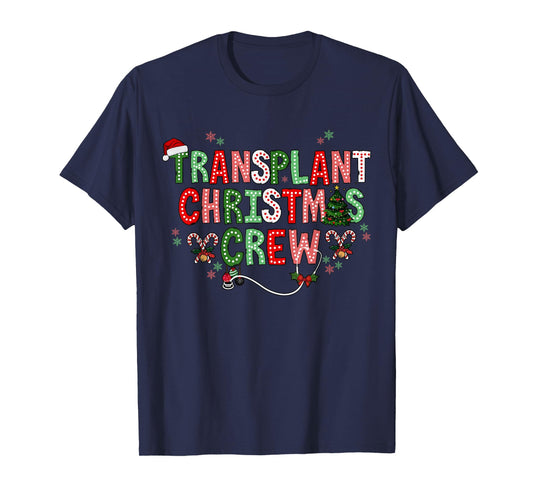Christmas Transplant Nurse Bone Marrow Transplant Nurse BMT T-Shirt