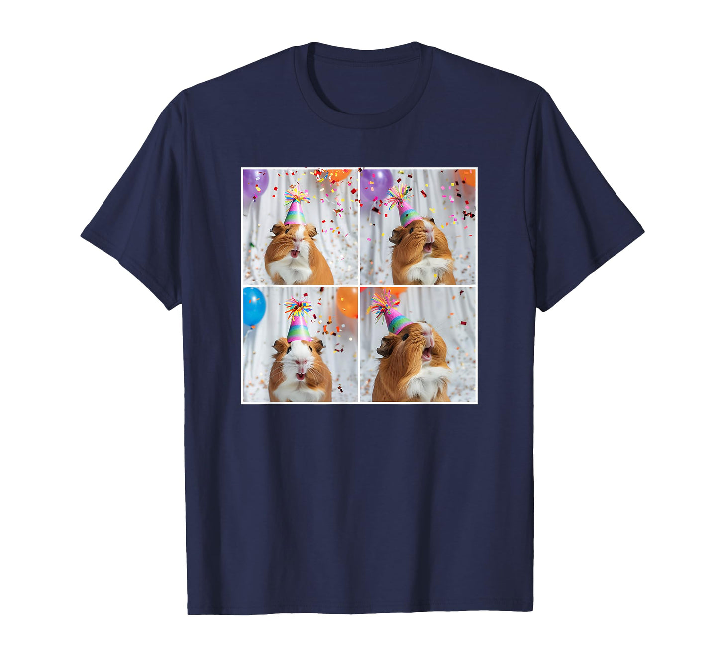 Funny Guinea Pig Face Pet Cavy Mom Guinea Pig Birthday T-Shirt