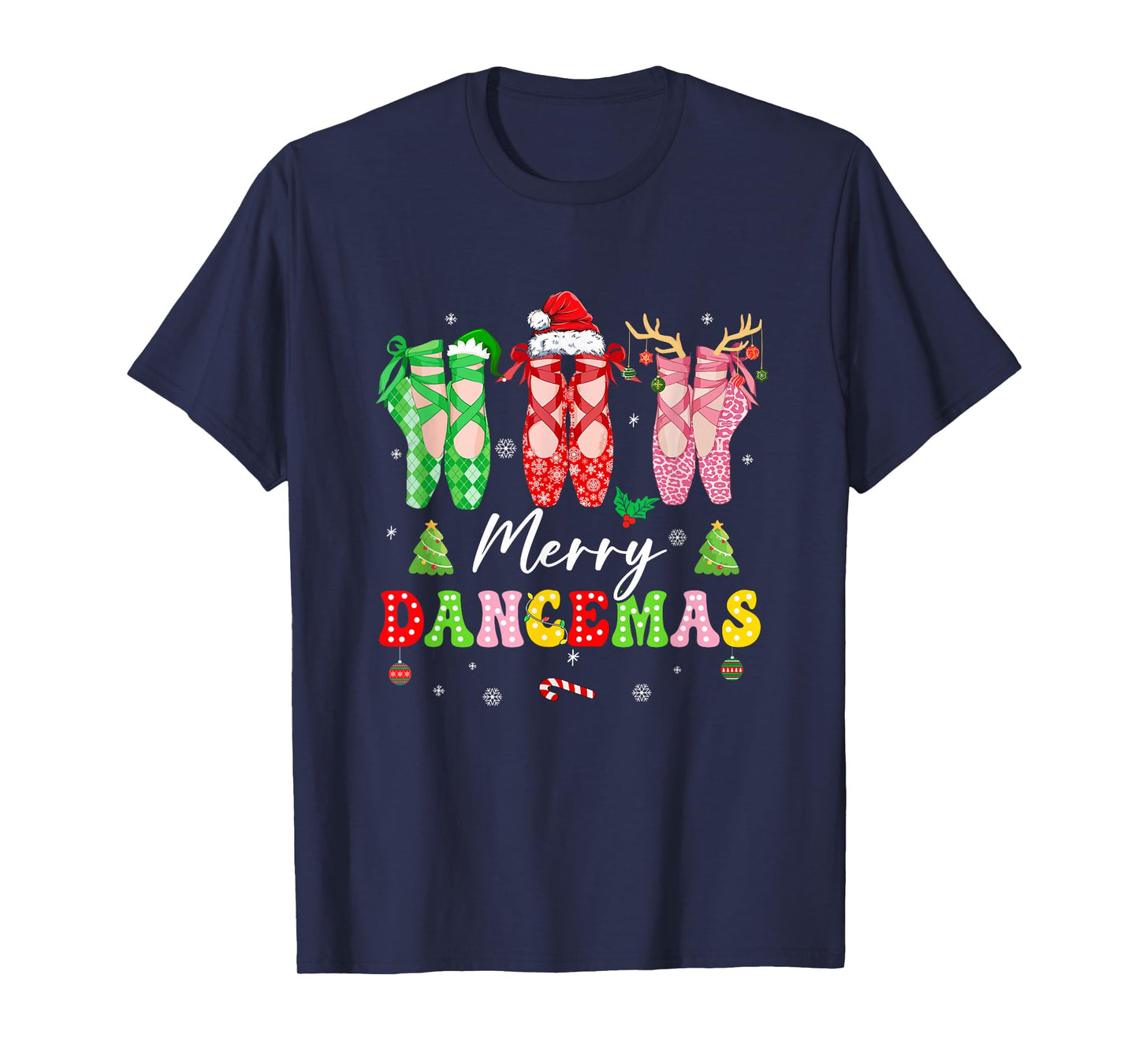 Ballet Dancer Christmas Dance Merry Dancemas Teacher Xmas T-Shirt