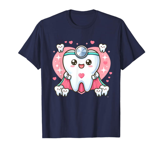 Cute Super Hero Dentist Superhero Tooth Doctor T-Shirt
