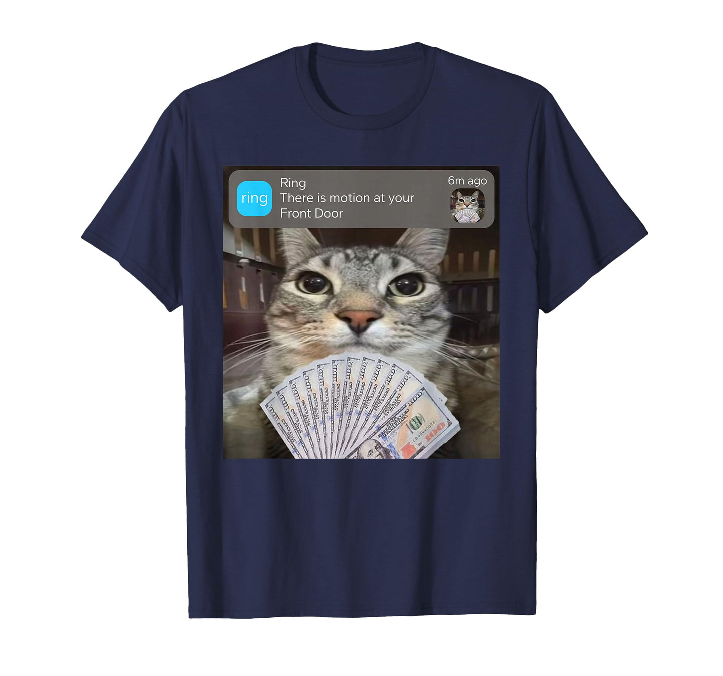 Ring There is Motion at Your Front Door Funny Meme Cute T-Shirt