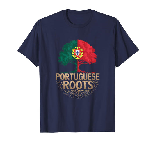 Portuguese Roots - Portugal Flag Colors Family Tree Souvenir T-Shirt