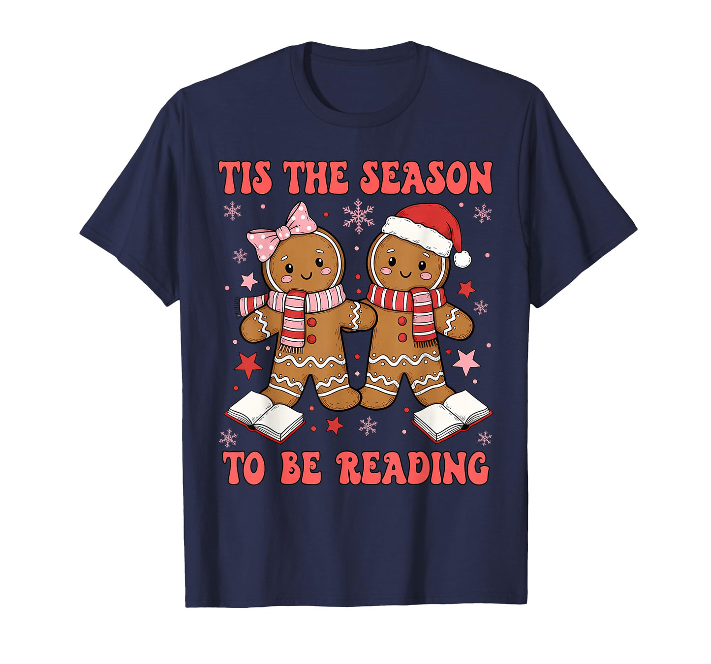 Tis The Season Reading Christmas Shirt Book Lovers Teacher T-Shirt