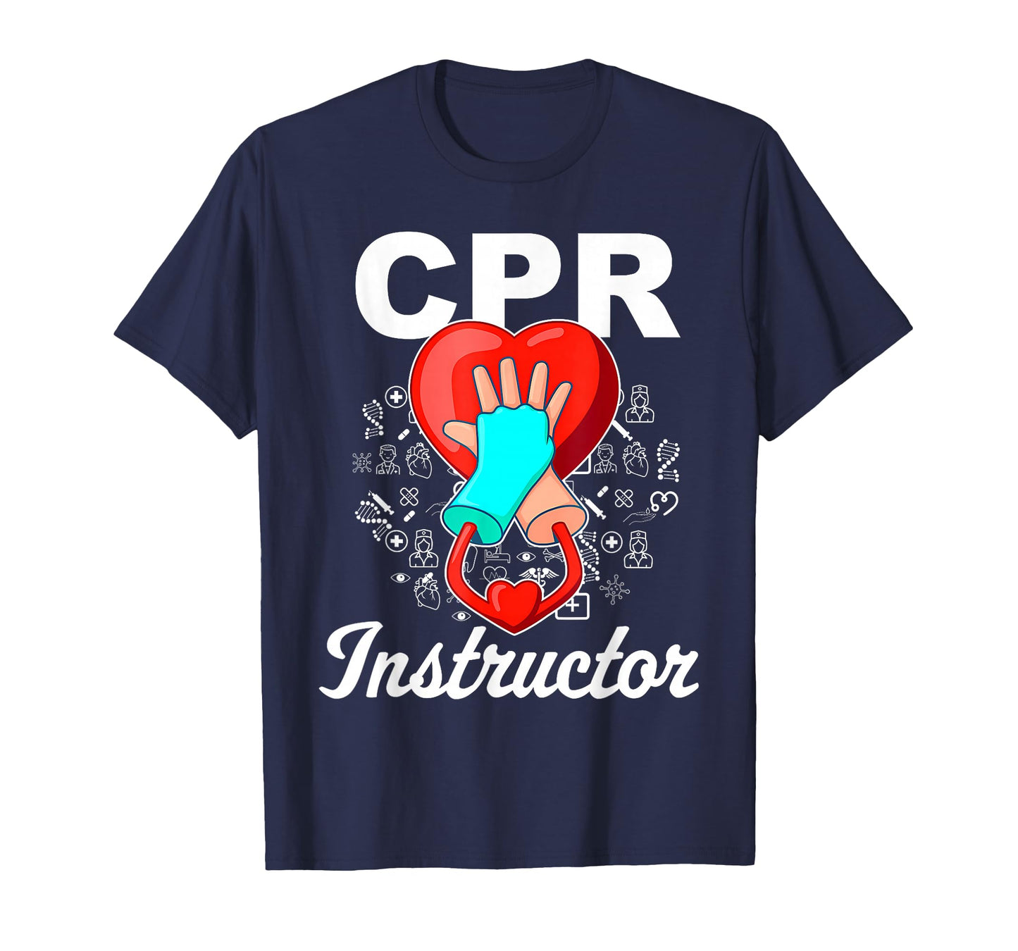 CPR Instructor Emergency First Aid AED Certified CPR Nurse T-Shirt