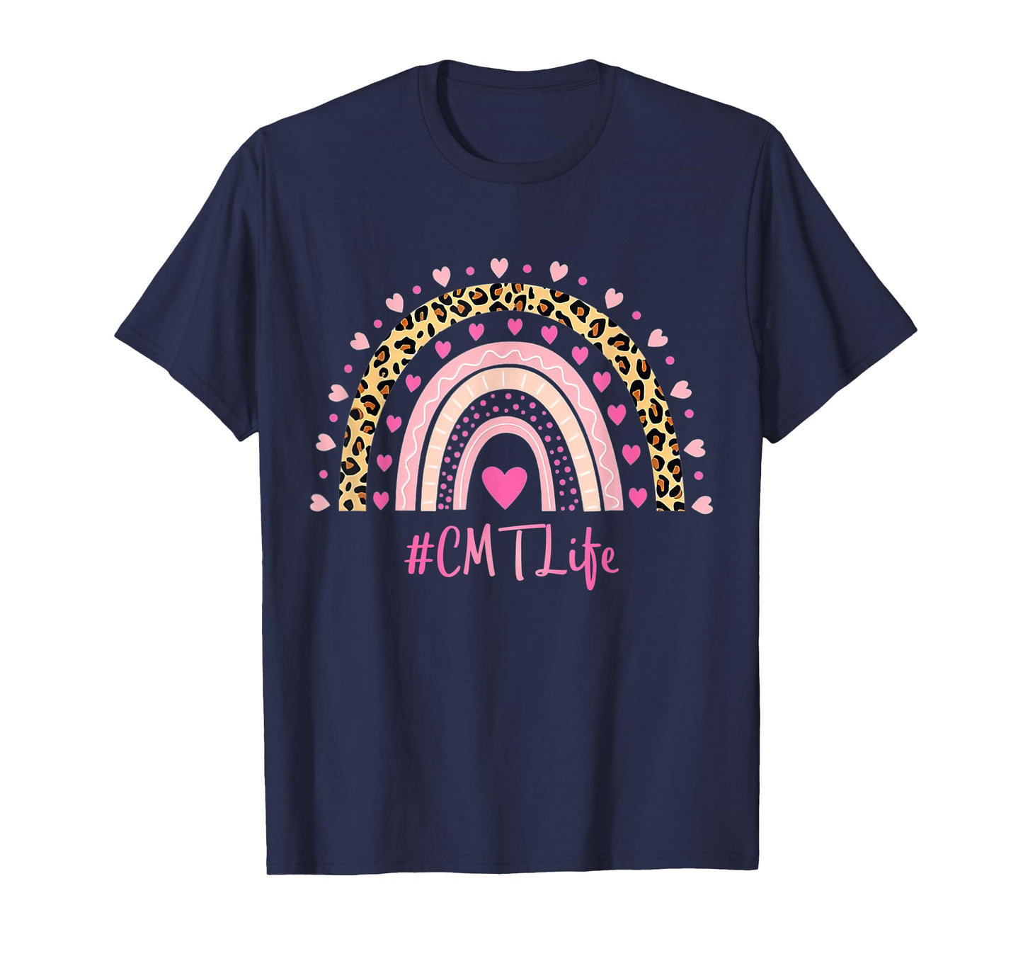 CMT Nurse Leopard Print Boho Rainbow NURSE'S WEEK T-Shirt