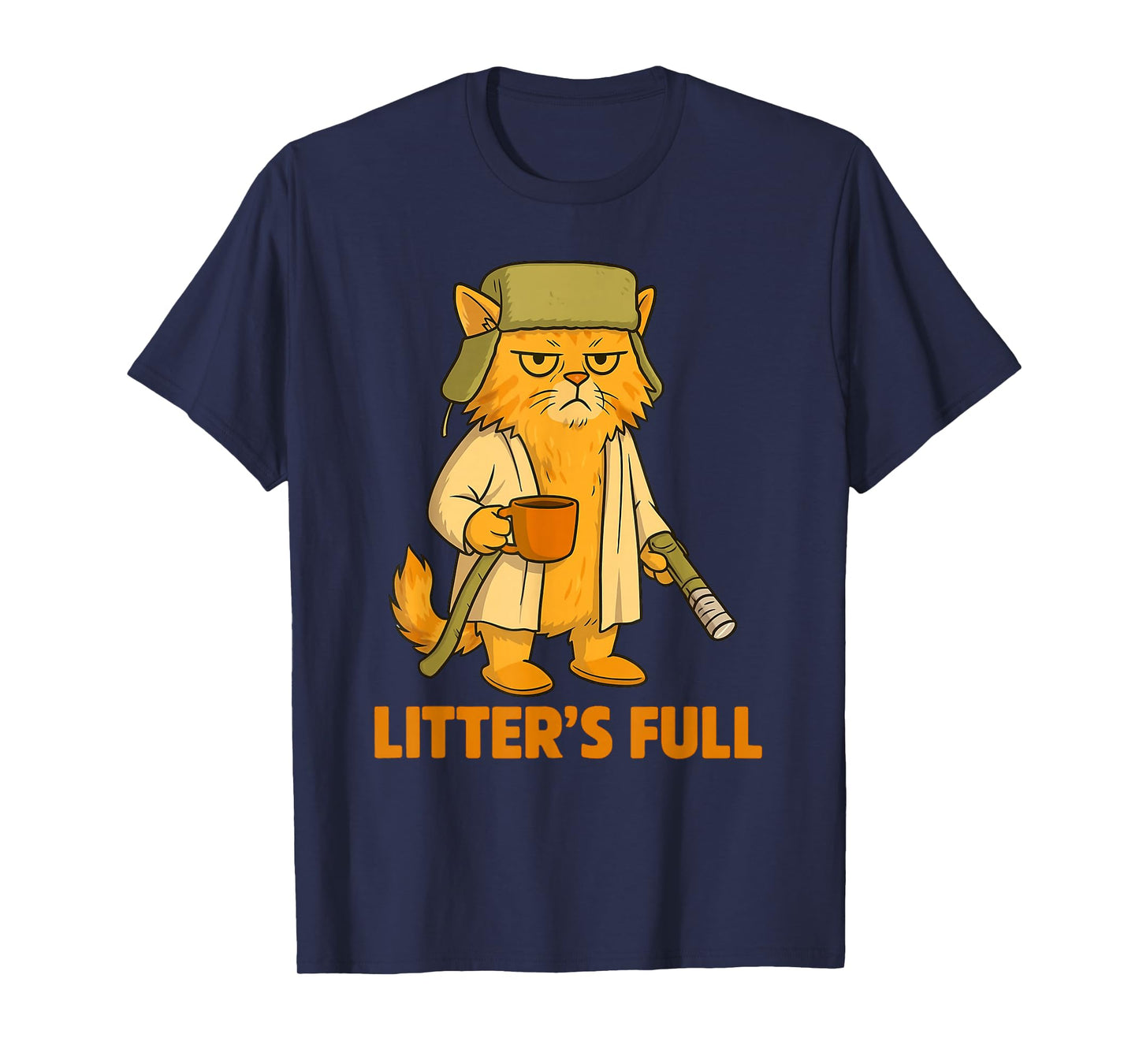 Litter's Full Christmas Cat, Funny Christmas Kitty Vacation T-Shirt