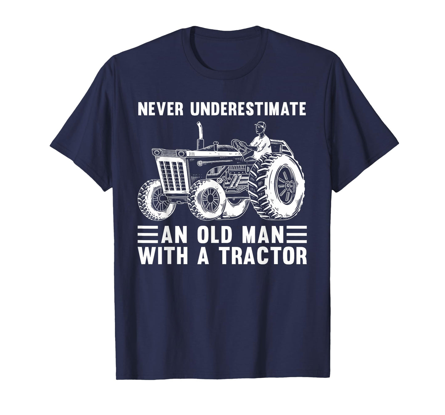 Cool Tractor Design For Grandpa Men Tractor Driver Farming T-Shirt