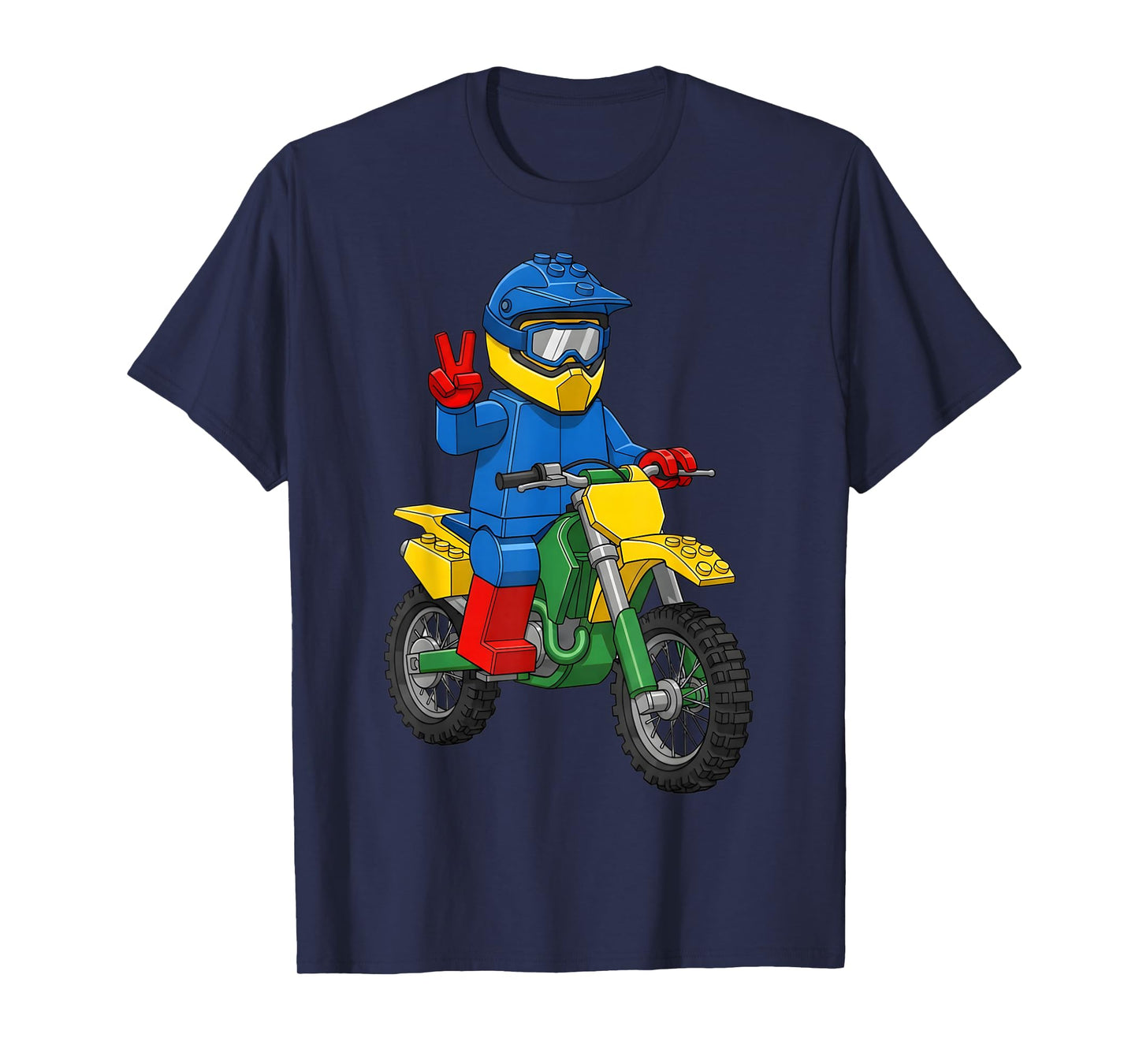 Funny Motorbike Builder Boys Block Building Toys Dirt Bike T-Shirt