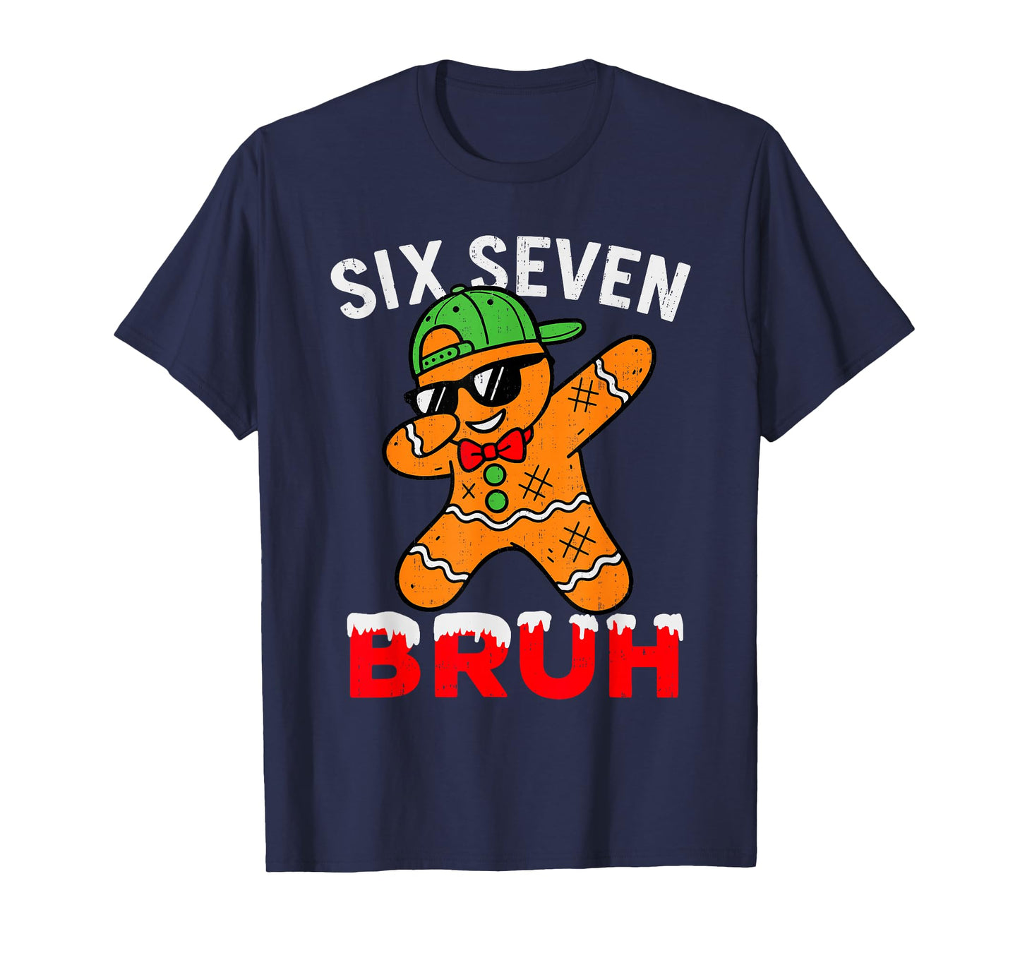67 Meme Six Seven Bruh Dabbing Ginger Funny Christmas Meme T-Shirt