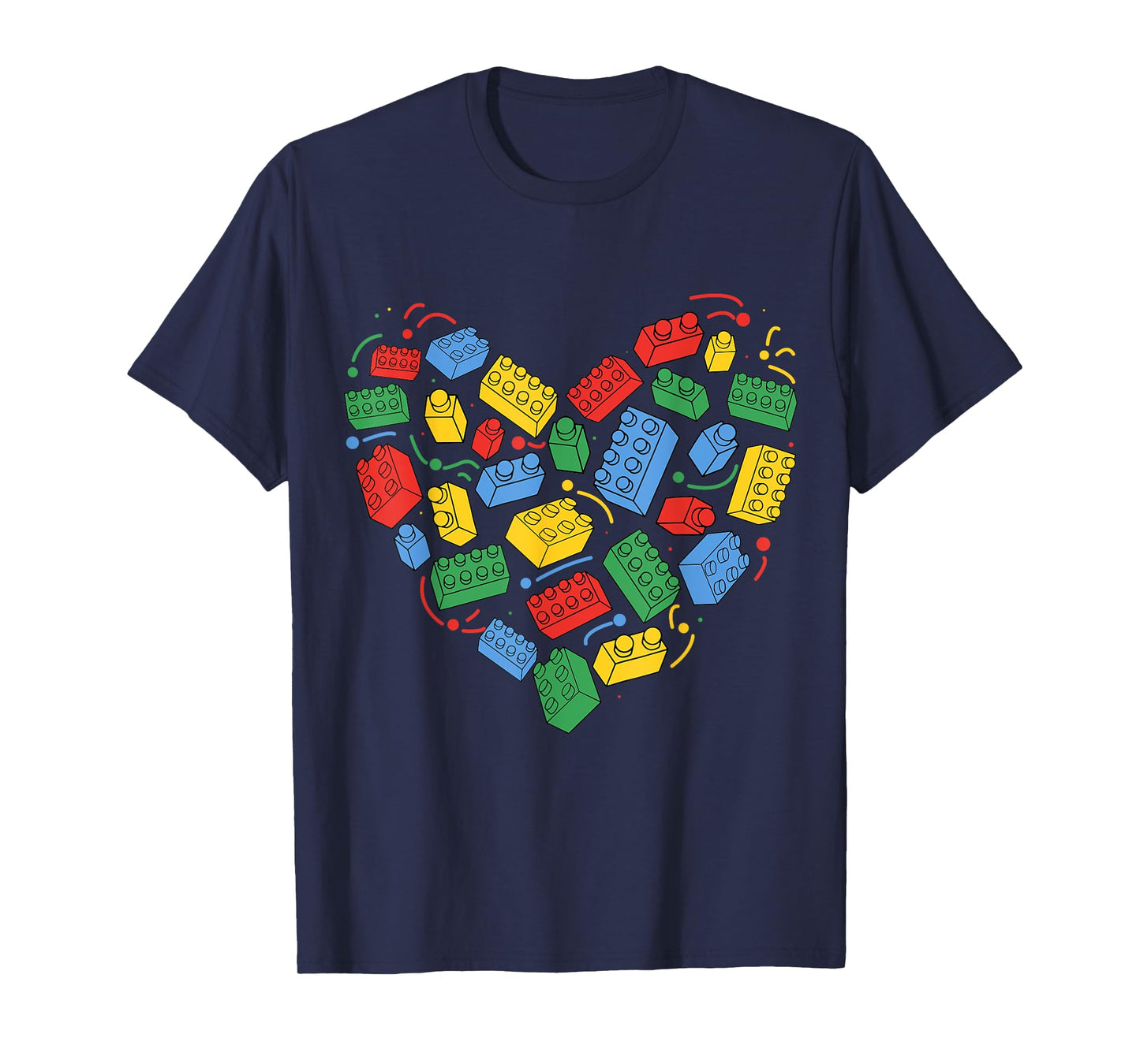 Master Builder Block Brick Building Heart Valentines Day Boy T-Shirt
