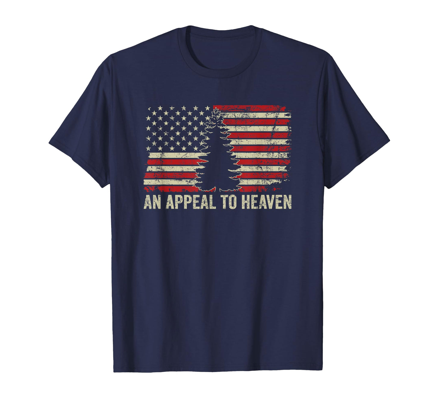 an Appeal to Heaven - USA Revolution Pine Tree American Flag T-Shirt